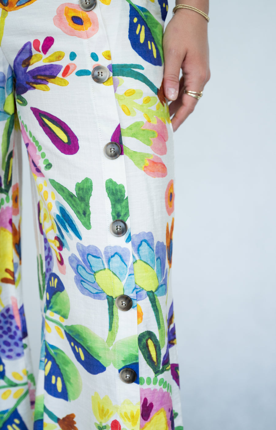 Secret Garden Button Side Pants