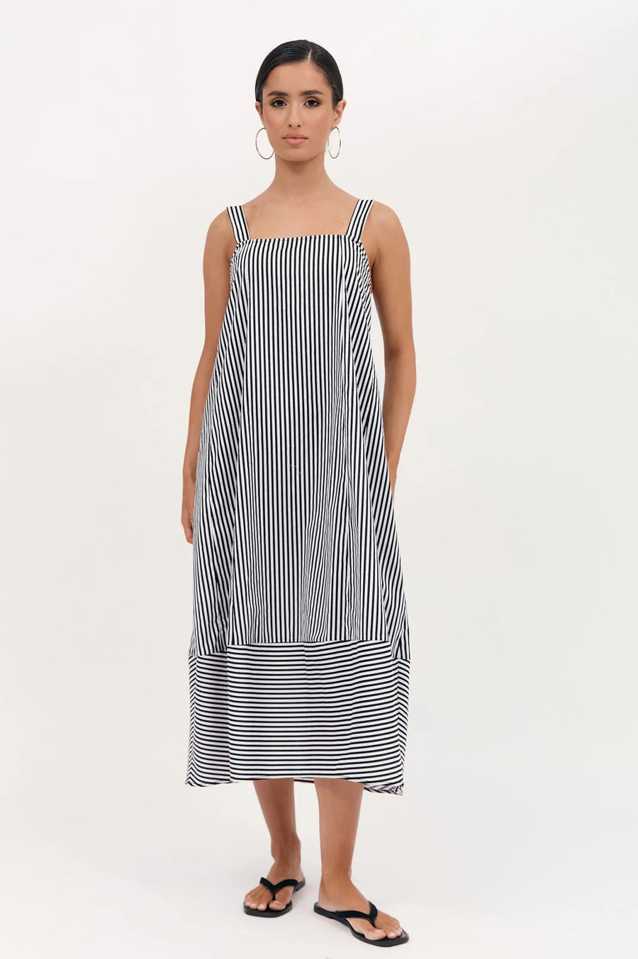 Shay Stripe Tulip Hem Dress